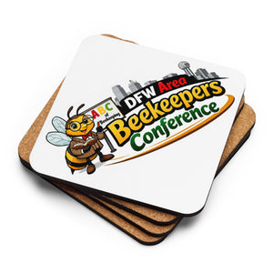 DFW ABC Cork-back coaster