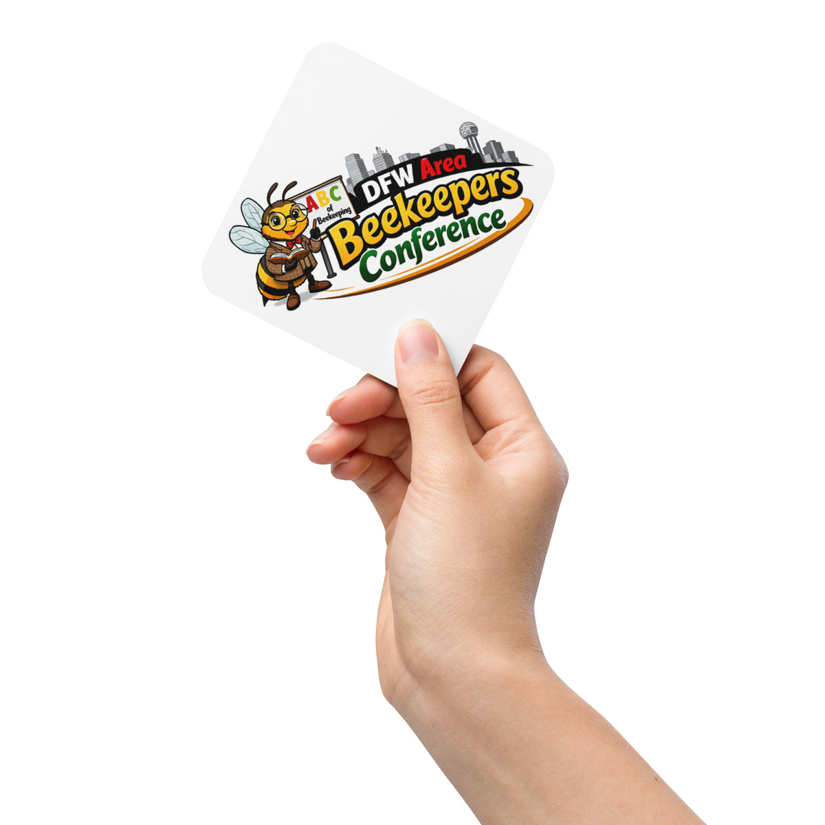 DFW ABC Cork-back coaster
